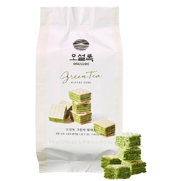 Osulloc Green Tea Wafers Cube G Korean Shopee Singapore