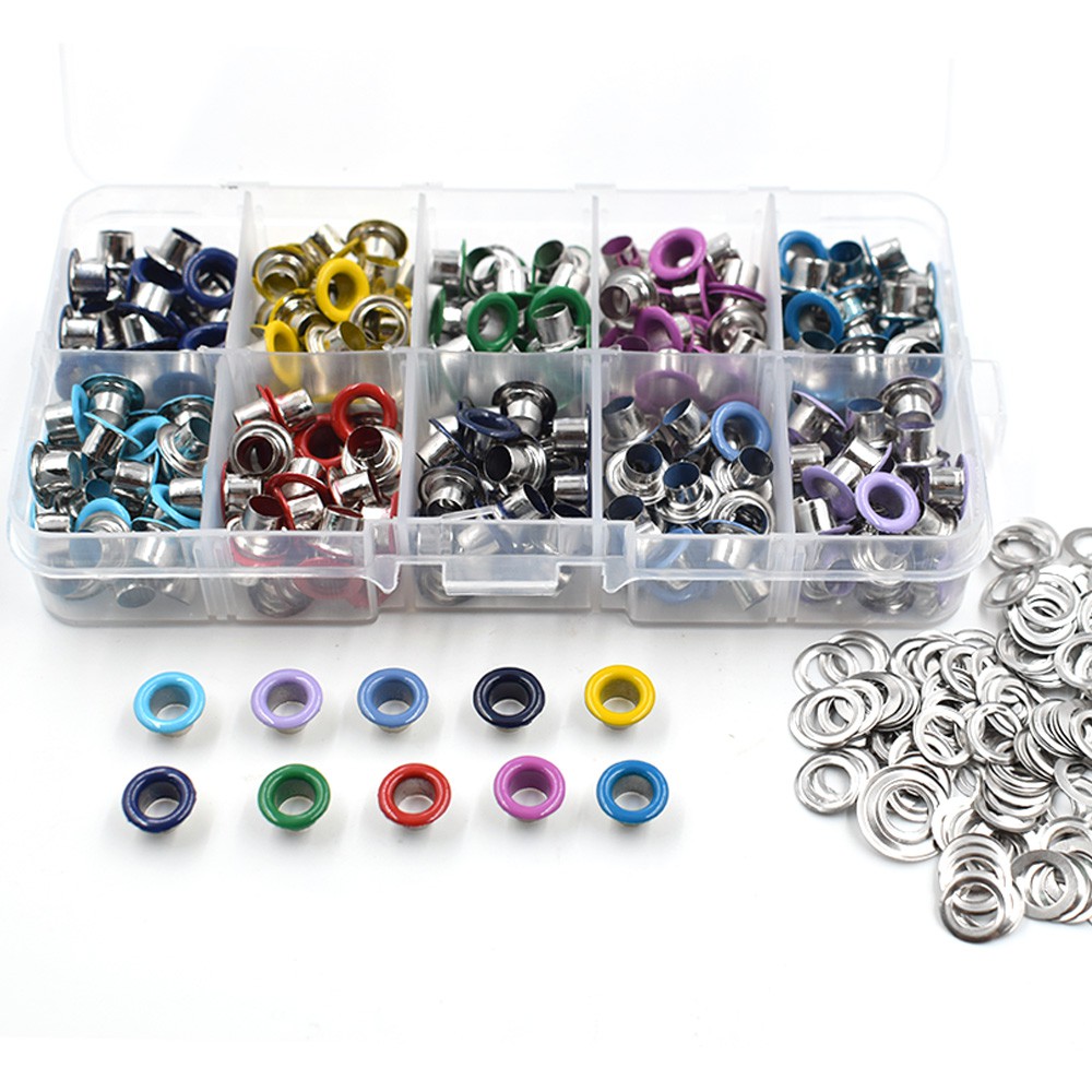 5mm Color spray Eyelets Rivets Color buttonholes Multicolor buckle ...
