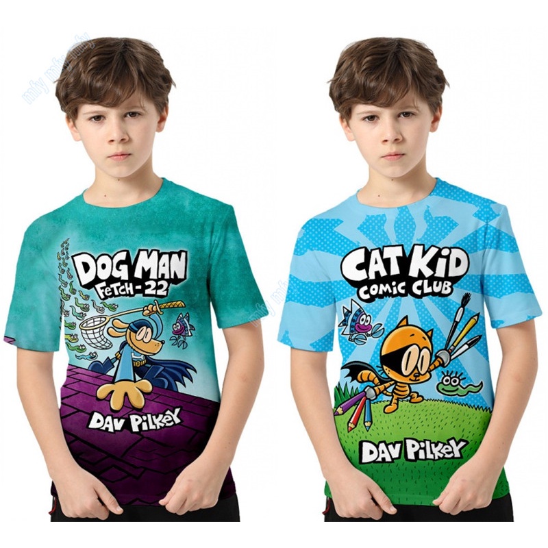 Dog Man Kids T-shirt Dog Man Ruff Ruff Dazzling Chase Kids T-Shirt ...