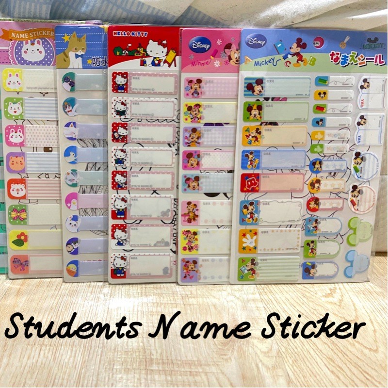 Students Name Labels Sticker ( Waterproof ) | Shopee Singapore