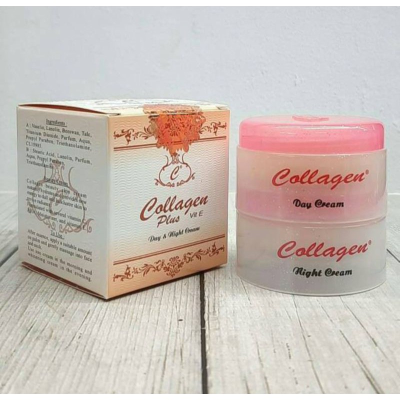 Cream COLLAGEN PLUS VIT E Day+Night 100% ORIGINAL | Shopee Singapore