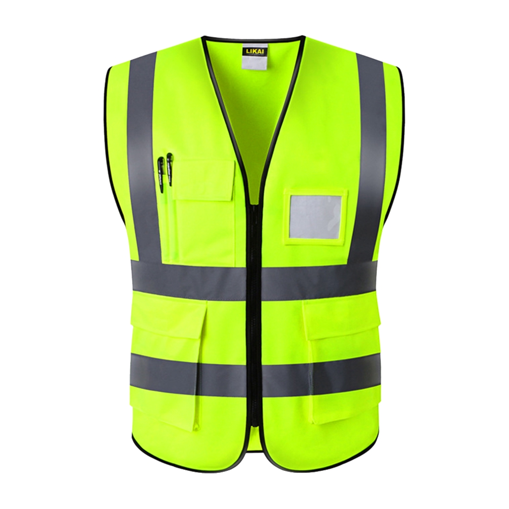 Reflective safety vest 2025 with pockets