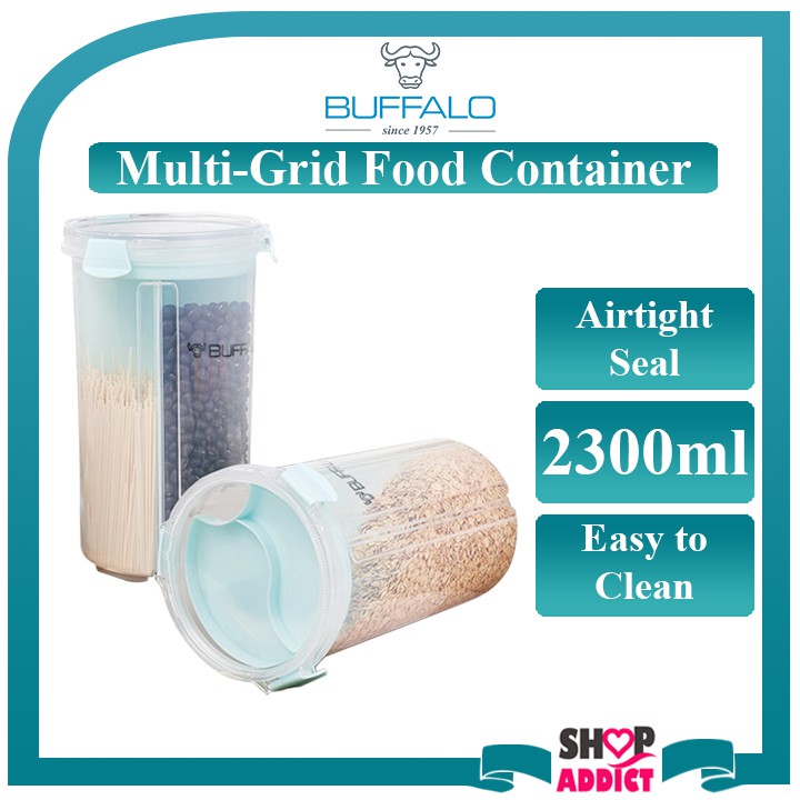 Buffalo Multi grid Food Container(2300ml) | Shopee Singapore