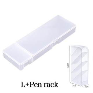 1/3 Pcs Clear Plastic Pencil Boxes, Translucent Pencil Boxes For