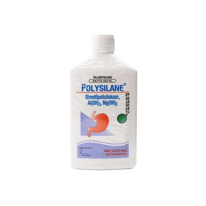 Polysilane Tablet 1 Strip/ Suspensi 100ml dan 180ml - Obat Maag dan Kembung - Gambar 4