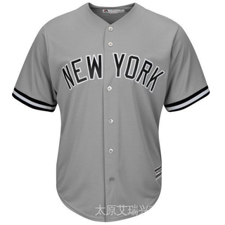 Baju baseball / jersey baseball New York Yankees Ready stock warna Putih  qualitas premium lokal