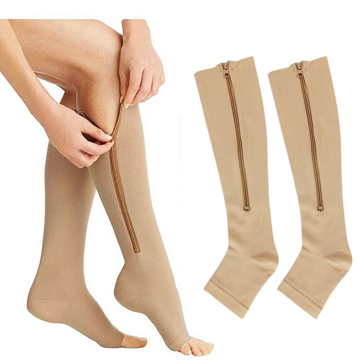 Copper Compression Sock Compression Stockings zipper compression sock ...
