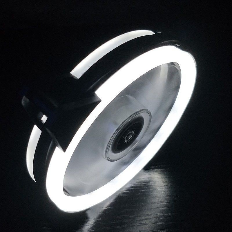 - MBOX M-GAMING cooling LED RGB WHITE Light Fan Low Noise 120mm DC 12V ...