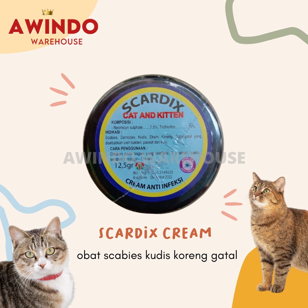 12.5gr AntiInfection Scabies Medicine Cream for Cat and Kitten