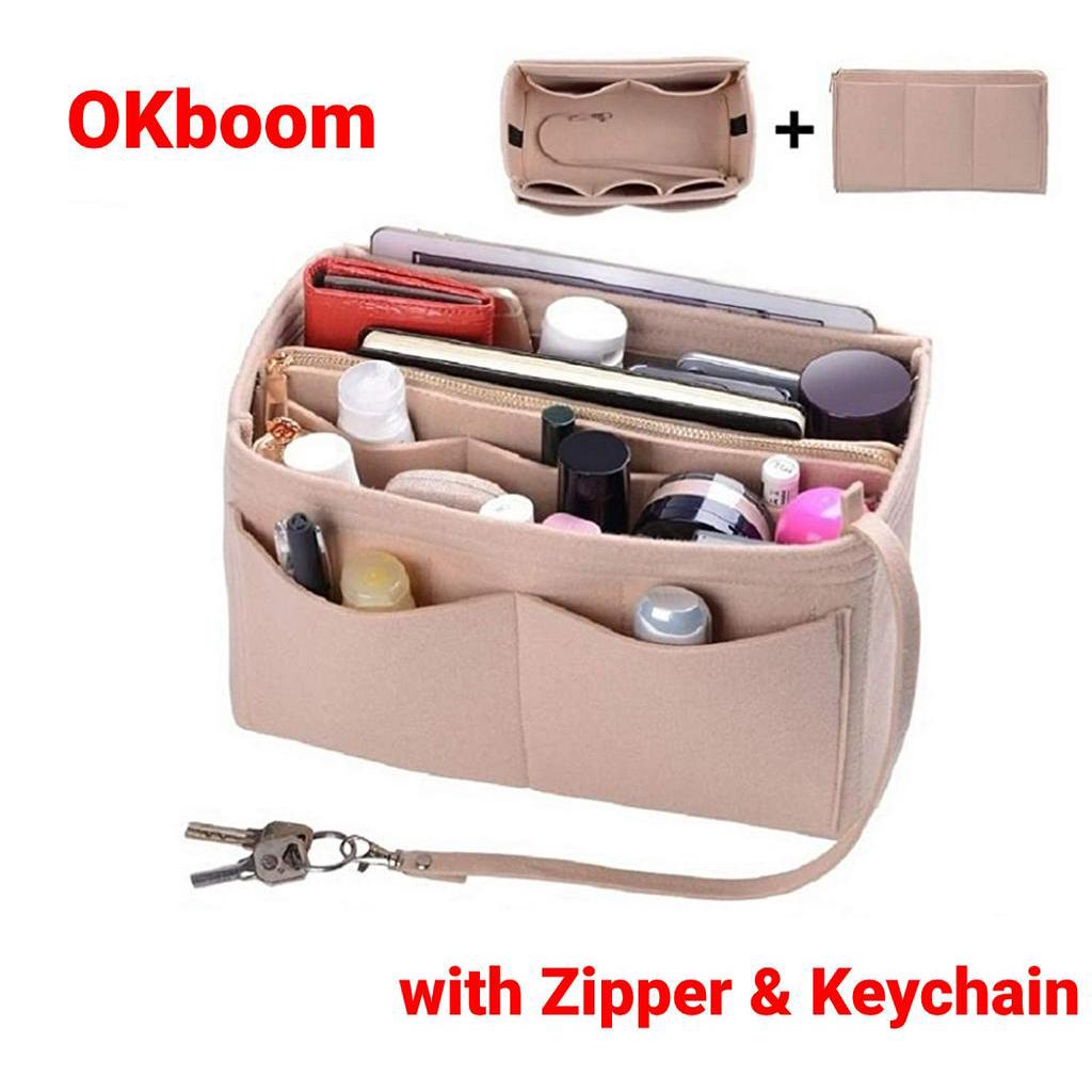  AlgorithmBags Purse Organizer Insert with zippers