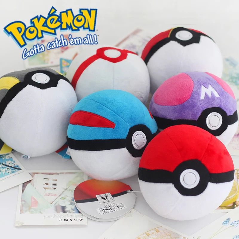 12cm Pokemon pokeBall Cute Plush Stuff Dolls pokemon Stuffed Plushie