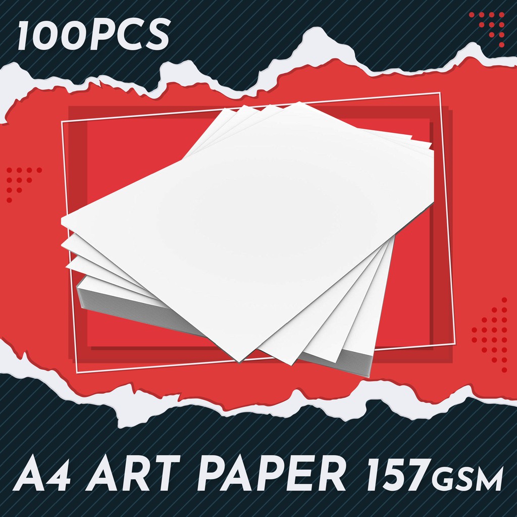 A4 Art Paper 157gsm (100's) Shopee Singapore