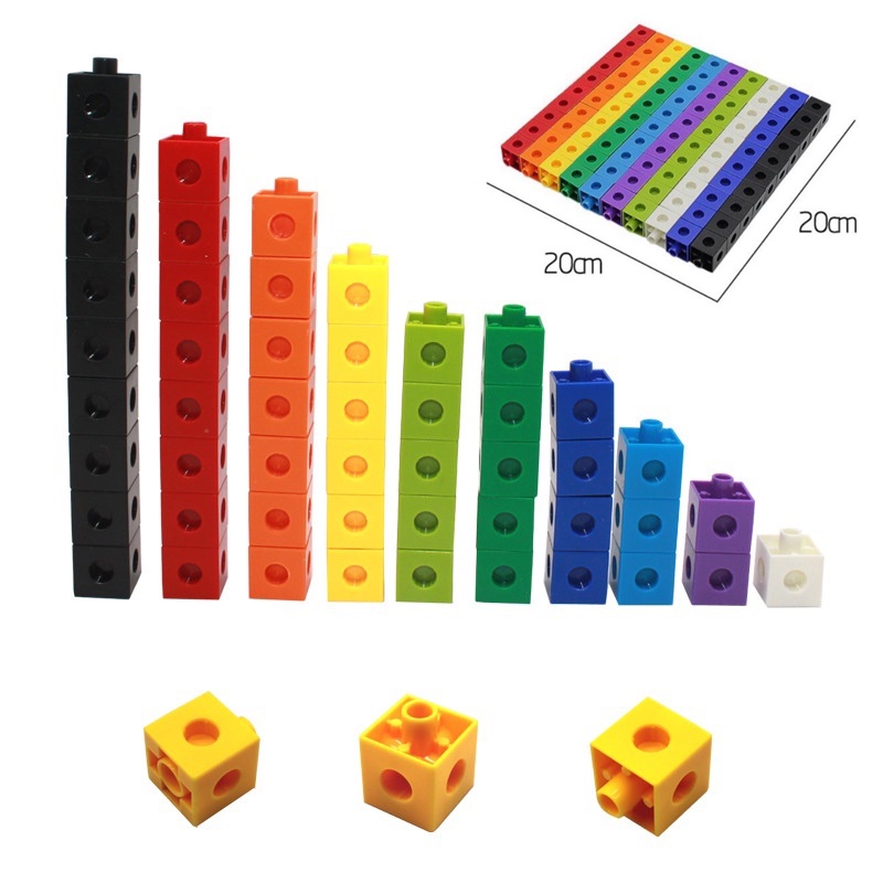 100pcs Numberblocks Magic Cube Block Building Blocks Brick Children ...