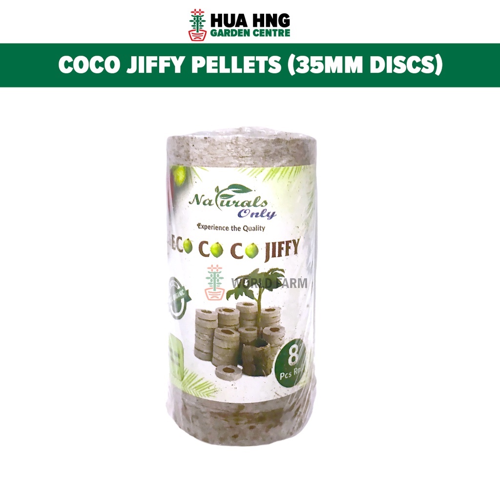 Coco Jiffy Pellets, 35mm Coco Peat Germinating Discs (Single / Multi