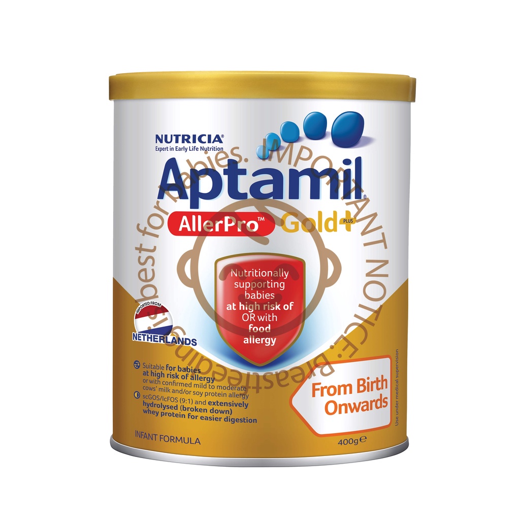 [Single Tin] Aptamil AllerPro Gold+ Stage 1 Formula Milk Powder 400g