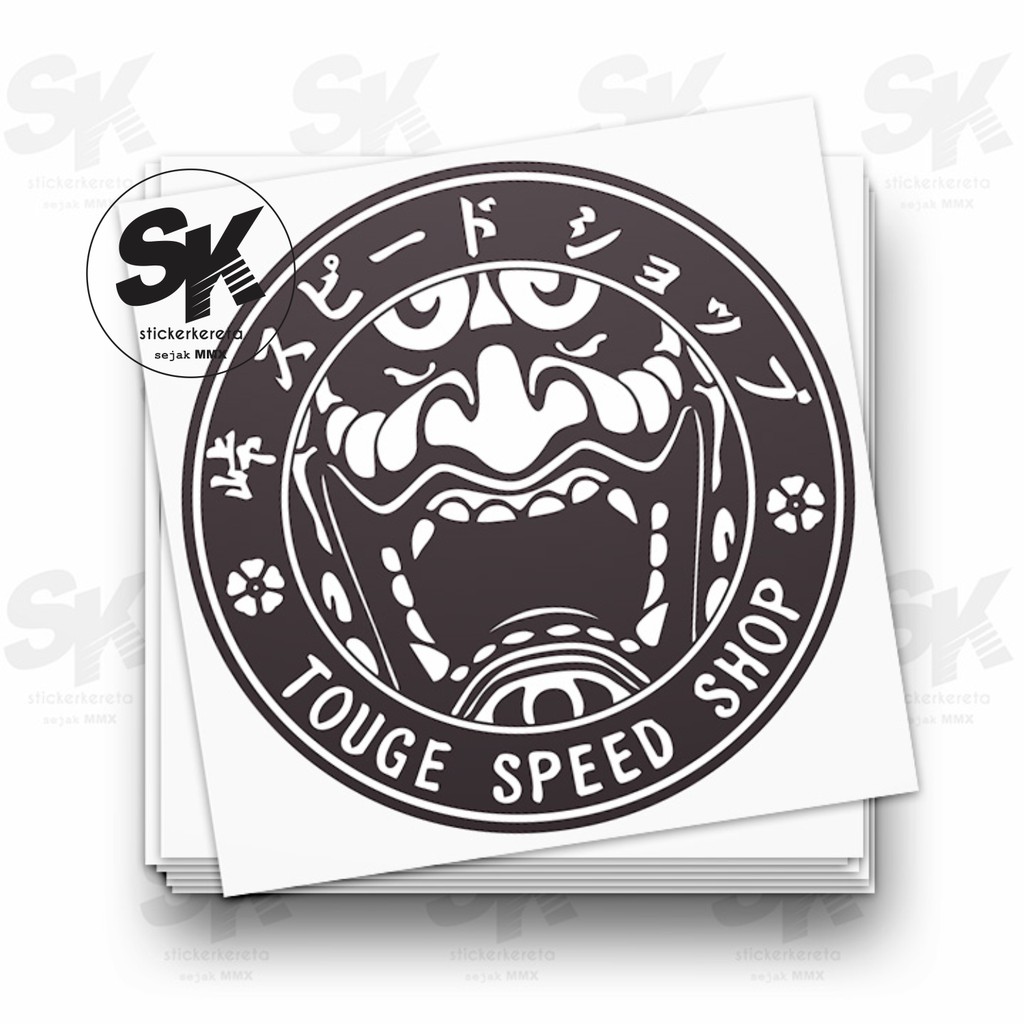 JDM Touge Speed Shop Logo Sticker Vinyl | Shopee Singapore