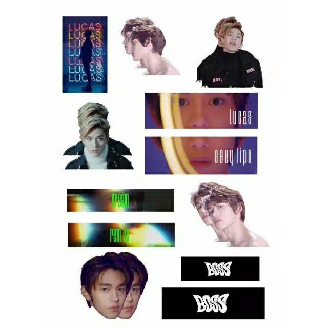 A5 NCT Lucas Sticker Set for Collection | Shopee Singapore