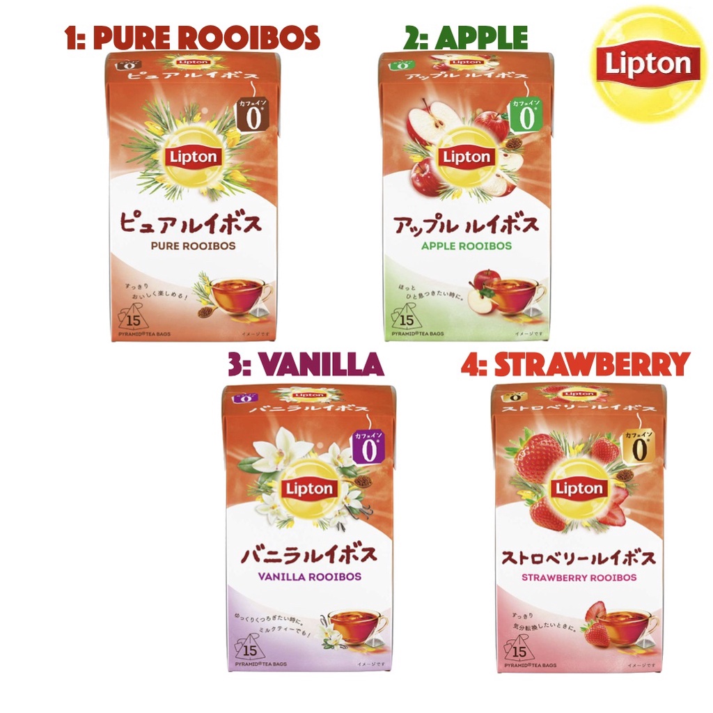 Lipton Rooibos Tea Apple Vanilla Strawberry Zero Caffeine