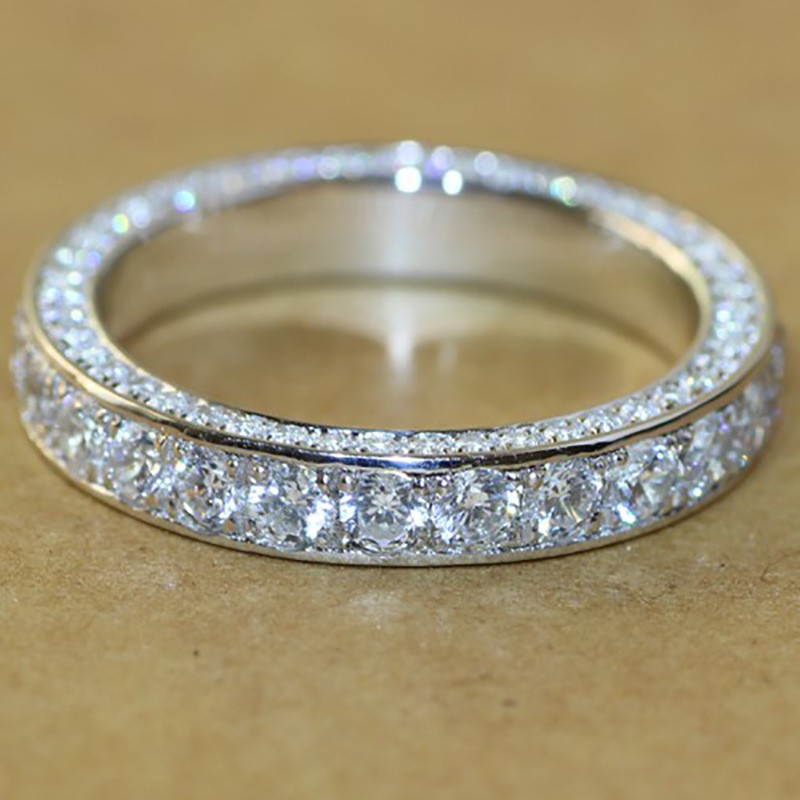 Wedding ring cubic on sale zirconia