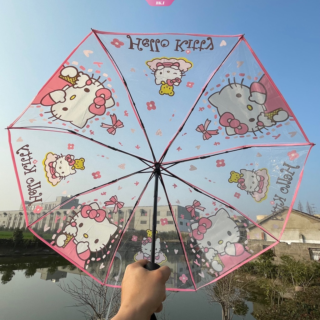 Sanriod Kuromi Cinnamorol Transparent Umbrella Cute Cartoon Kawaii 