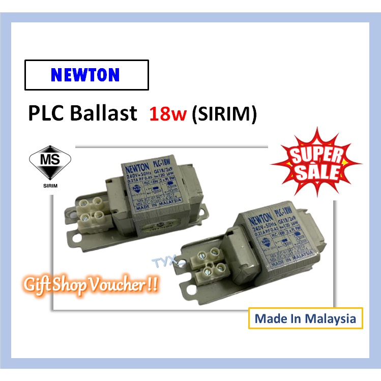PLC Ballast 18W For PLC 18W Bulb Shopee Singapore