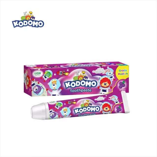 Kodomo Pasta Gigi Grape Tube 45 gr x3 - Gambar 3