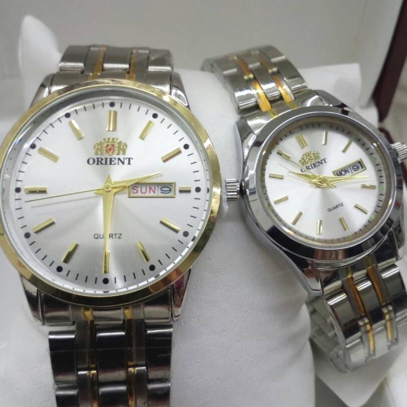 Orient Couple Set Watch with Stainless Steel Chain Limited Edition