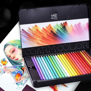 YOOUSOO Colouring Pencils, 24 Pcs Professional Coloured Pencils Drawing  Pencils, Oil-based Artist Pencil Set, No Wax, Ideal for Sketching,  Doodling