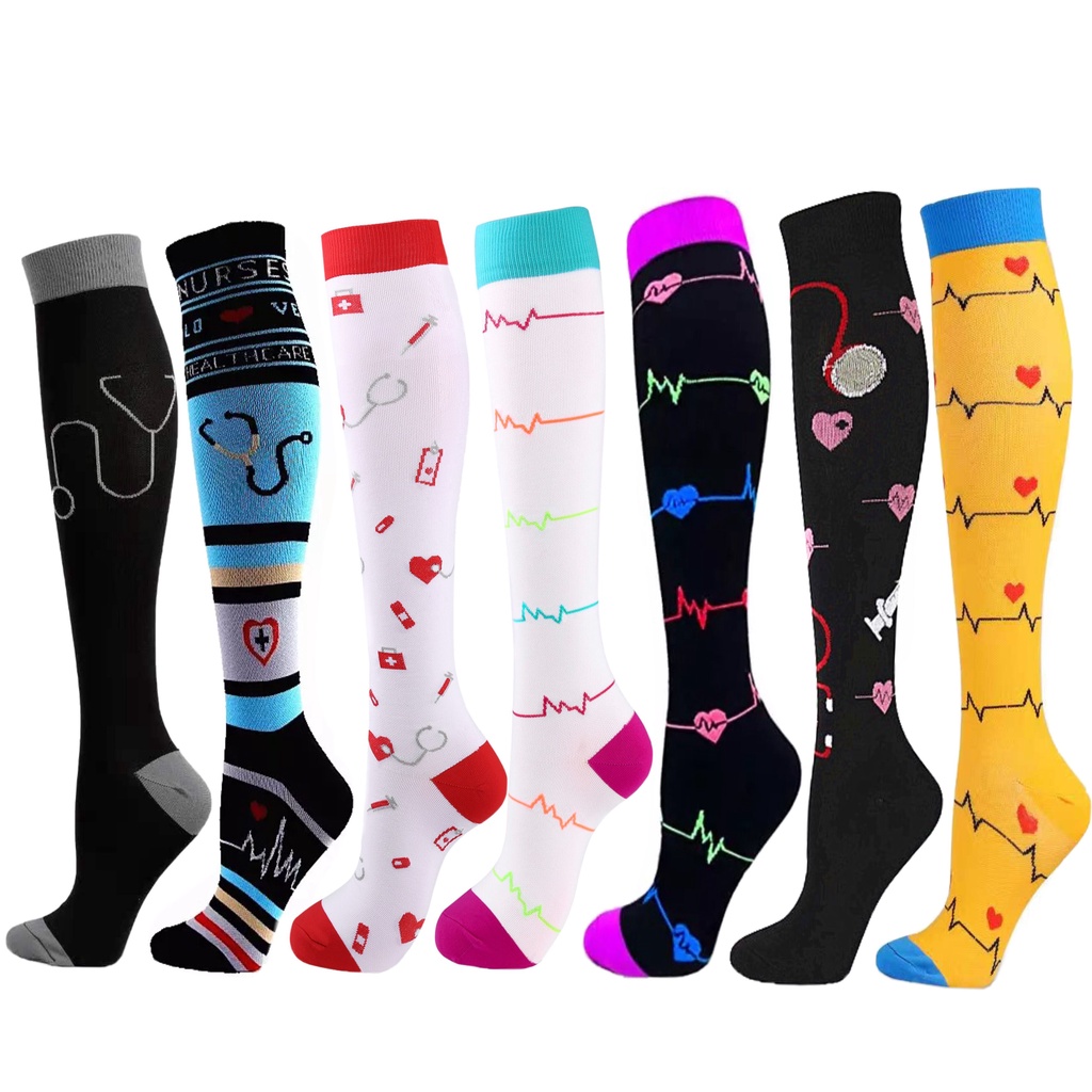 Unisex Compression Stockings Circulation Fit for AntiFatigue, Medical