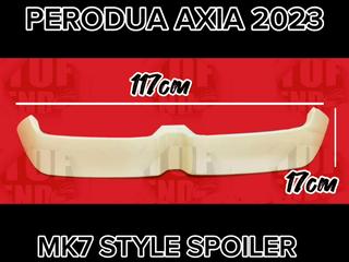 Perodua Axia Mk Spoiler Rear Trunk Spoiler Axia Baru Mk Style