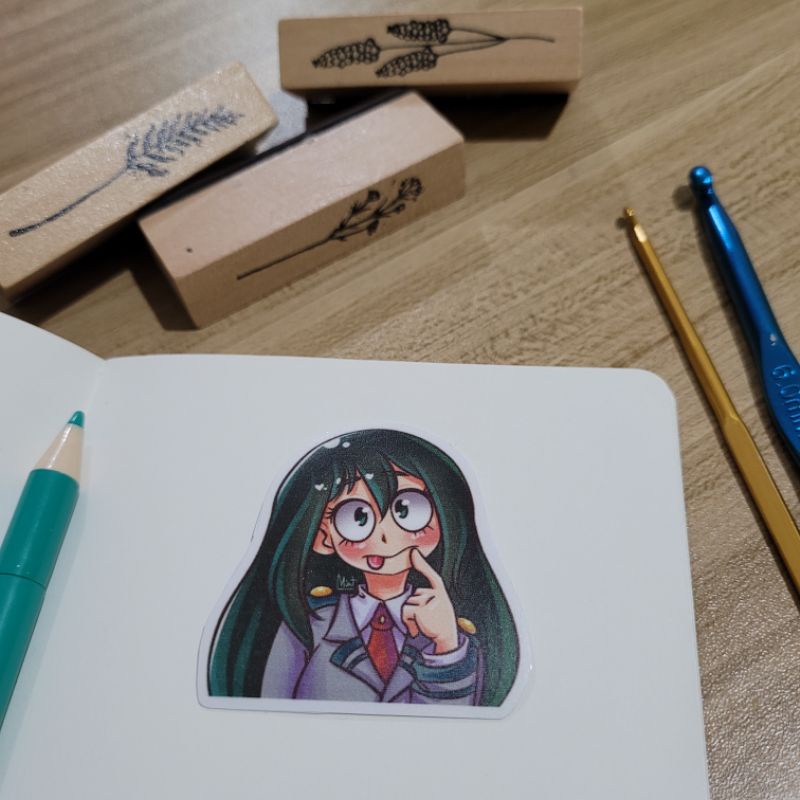 Tsuyu Asui Sticker | My Hero Academia Girls | BNHA | Boku no Hero ...