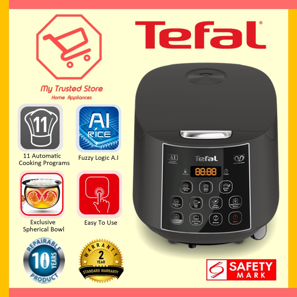 Tefal (RK736B) 1.8L Easy Rice Plus Fuzzy Logic Rice Cooker Shopee