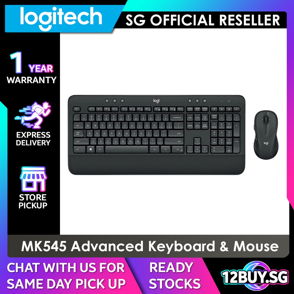 Logitech MK545 Keyboard and Mouse Combo 12BUY.IOT 1 Year Warranty ...