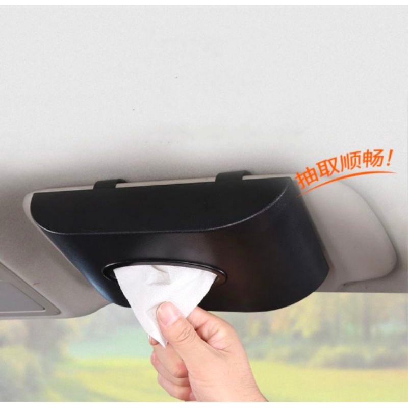 Car Tissue Box Holder Paper Napkin Sunvisor Headrest Dashboard Kotak ...