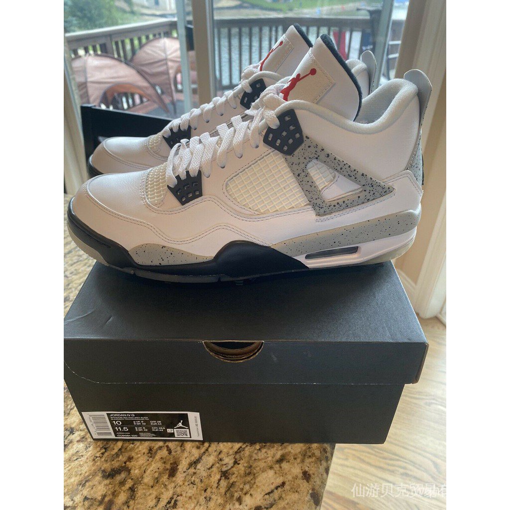 Nike air jordan hot sale 4 cement