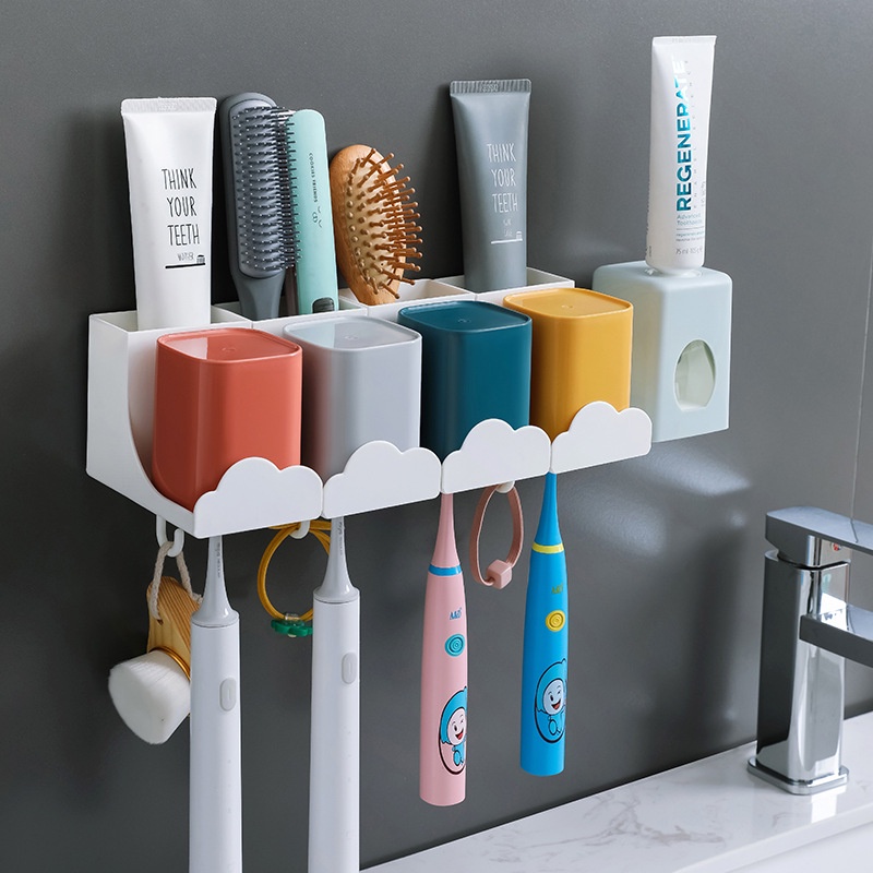 Toothbrush Rack Wash Cup Set Gargle Cup Tooth Cup Toothpaste Gadget ...