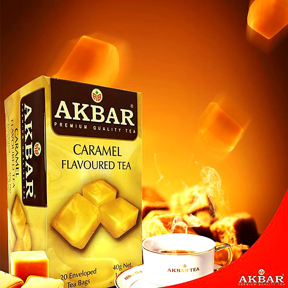 Akbar Caramel Tea Premium Ceylon Tea (20 Teabags) | Shopee Singapore
