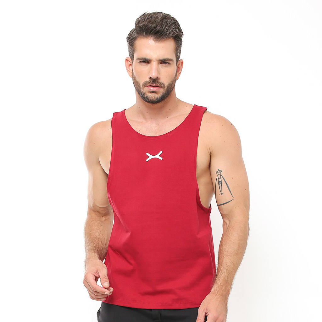 MERAH Flexzone Singlet Lowcut - Red - Running Jogging Fitness Gym ...