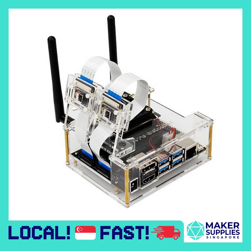 NVIDIA Jetson Nano Developer Kit Acrylic Casing with Cooling Fan For ...