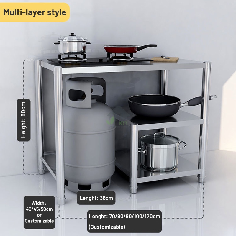 Gas stove gas stove rack kitchen stainless steel kitchen storage rack ...