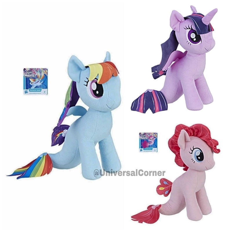 My Little Pony Friendship is Magic Mermaid 30cm Twilight Sparkle Rainbow Dash Pinkie Pie Shopee Singapore