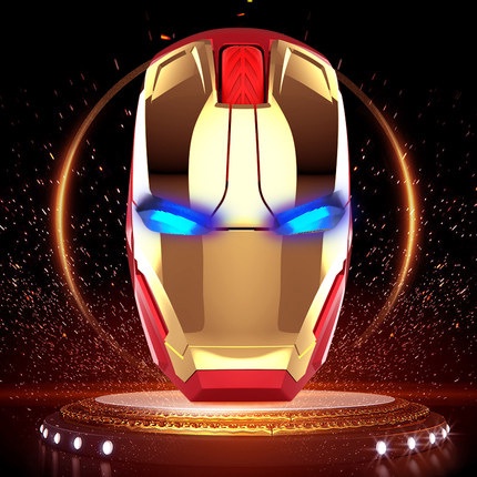 Creative Wireless Mouse Notebook Iron Man similar Mouse Computer Mice ...