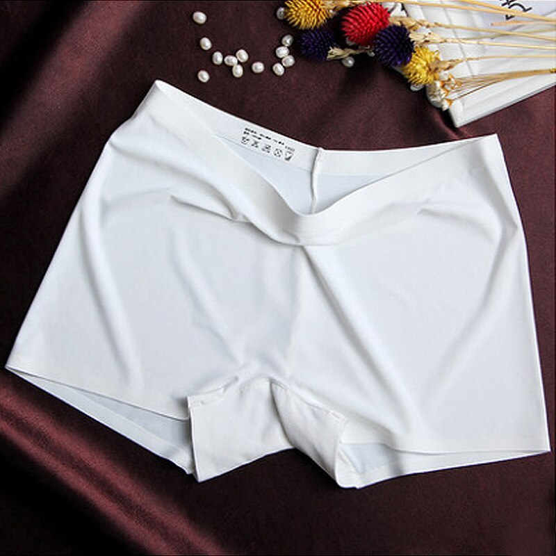 Innsly Women Boyshorts Seamless Summer Ice Silk Safety Short Pants Mid
