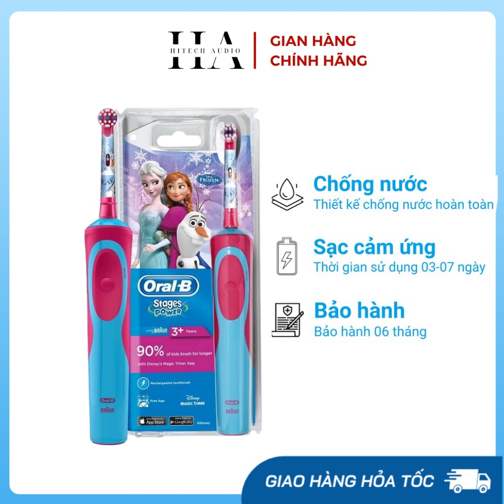 Oralb Disney Automatic Electric Toothbrush For Babies And Girls From 5