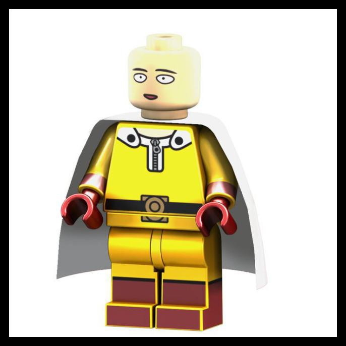 One punch discount man lego minifigure