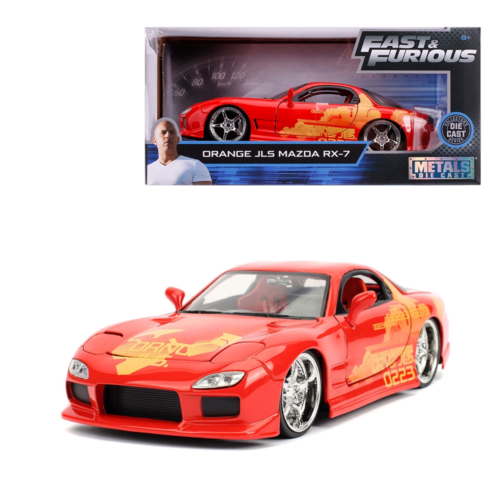 Jada 124 Fast And Furious Die Cast Julius 1993 Mazda Rx 7 Fd3s Orange Model Collection Shopee 7528