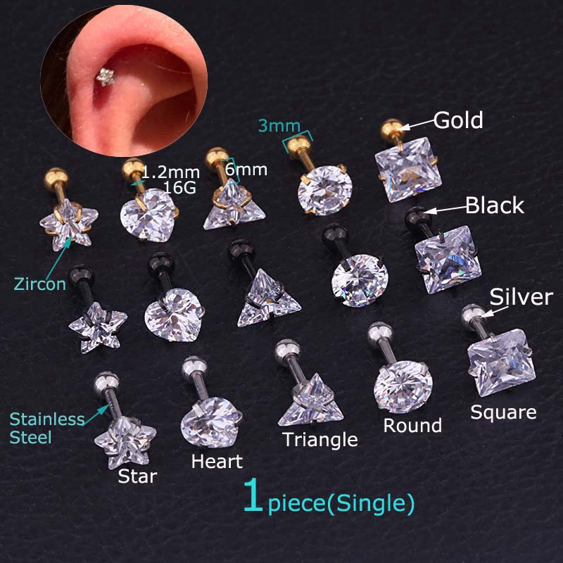 Cartilage earrings 16g sale