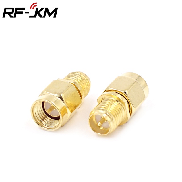 2PCS RP SMA Male Female to RP SMA Male Female Adapter RF Coax Coupling ...