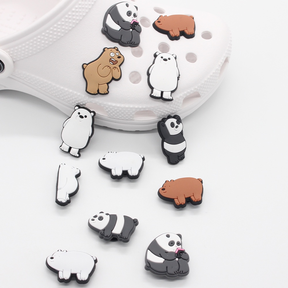 Shoe Charms Three bare bears PVC Croc Charms Aceessories Jibz croc ...
