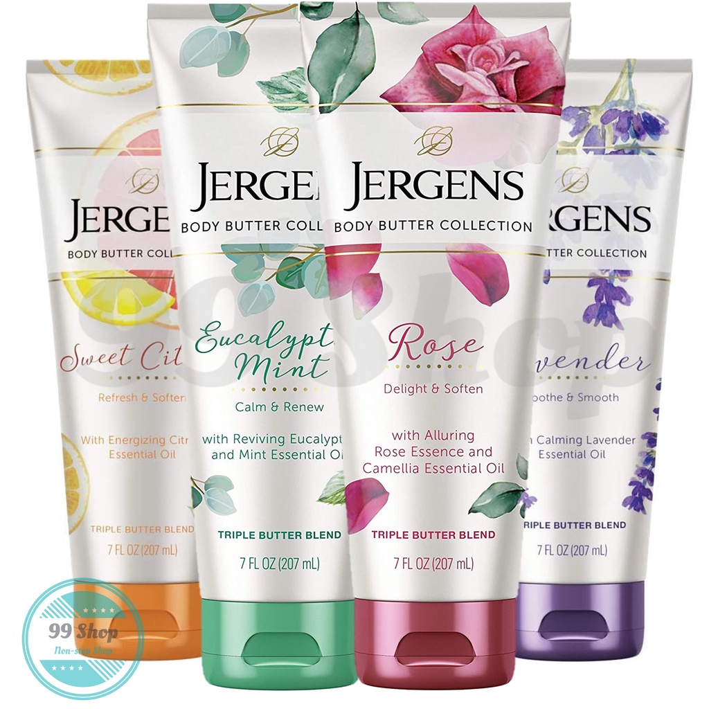 Jergens Body Butter 7oz (207ml) with Essential Oil for Indulgent